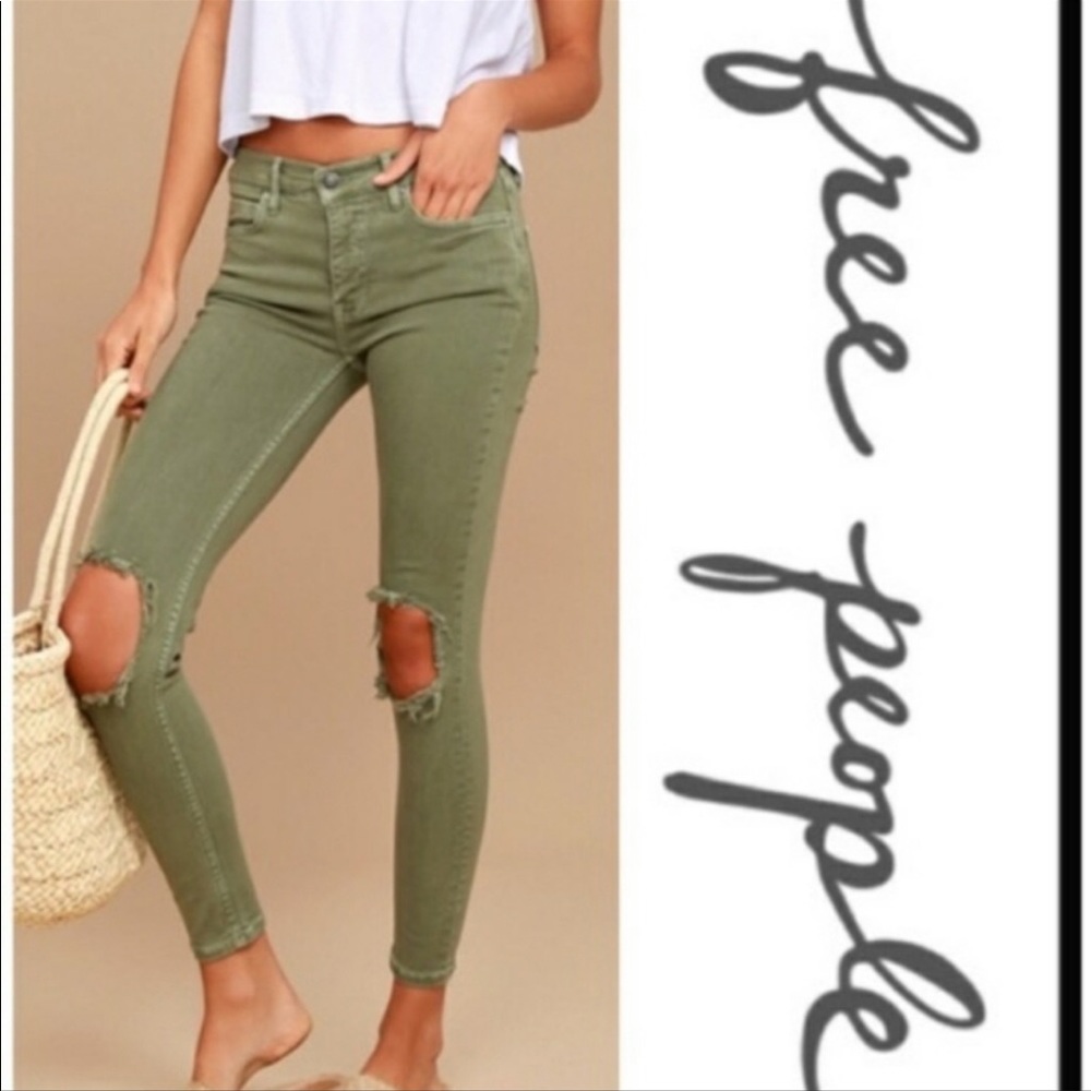 Free People hi rise jeans